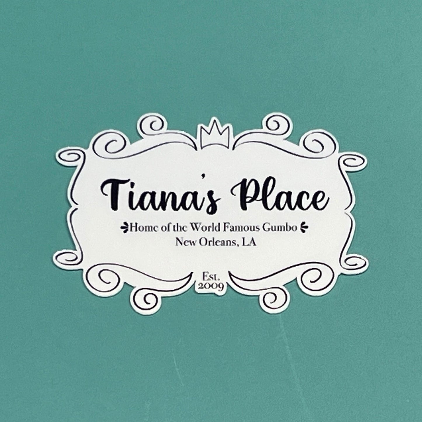 Tiana's Place New Orleans, LA - Princess and the Frog Inspired Waterproof Sticker