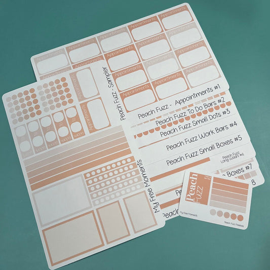 Peach Fuzz: Pantone Color of the Year Inspired Planner Sticker Bundle