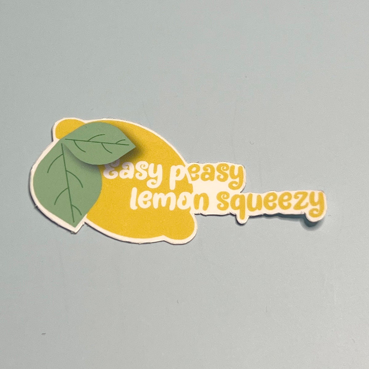 Easy Peasy Lemon Squeeze Waterproof Sticker
