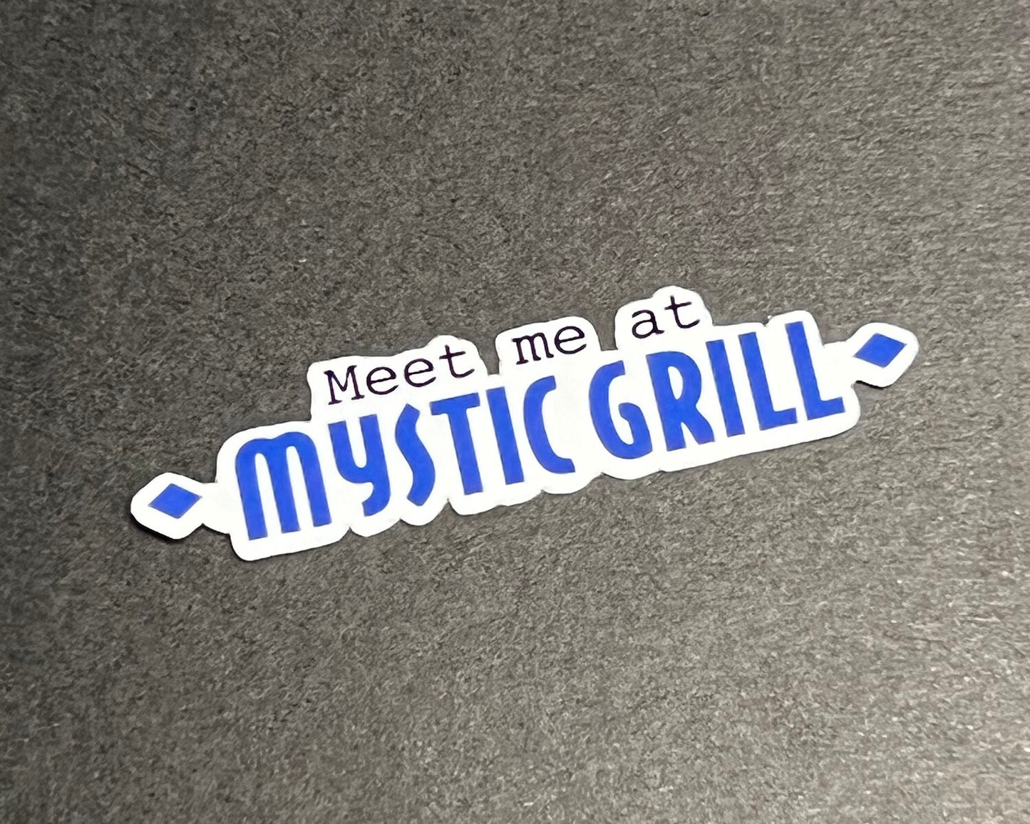 Meet Me at Mystic Grill Waterproof Sticker - The Vampire Diaries