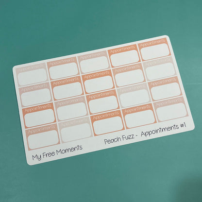 Peach Fuzz Pantone Color of the Year Inspired Planner Sheets